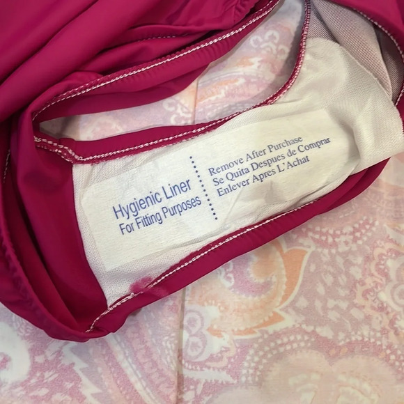 SWIM SOLUTIONS‎ Tummy Control Bow Front Swim Dress Swimsuit Pink Size 8 - Picture 9 of 9